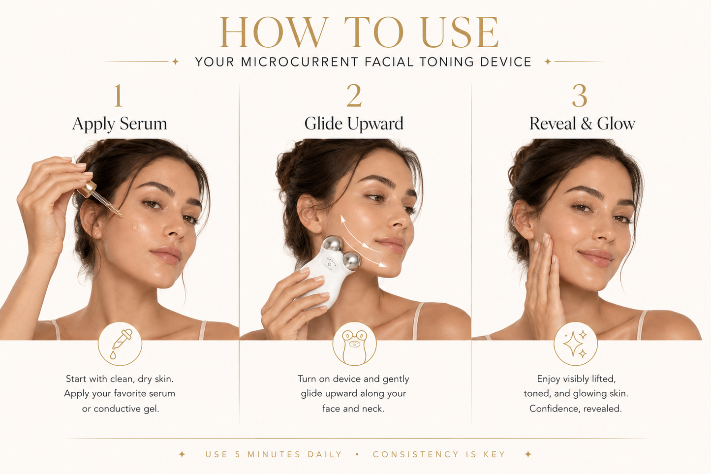 The Lumessence Lift — Microcurrent Facial Toning Device